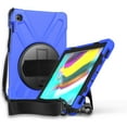 thumbnail image 1 of KOMI Shield Series Samsung Tab 10.1 Case SM-T510/T515 Samsung Galaxy Tab A 10.1 Case 2019 Shockproof Rugged Cover 360 Kickstand, Hand Strap & Shoulder Strap for Galaxy Tab A 10.1 Inch - Blue, 1 of 9