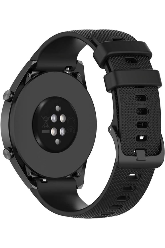 Silicone Watch Straps, 20mm Quick Release Silicone Waterproof Replacement Bands for Men Women Smart Watch Straps 18mm 20mm 22mm Black