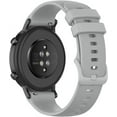 thumbnail image 1 of KOMI Silicone Watch Straps, 20mm Quick Release Silicone Waterproof Replacement Bands for Men Women Smart Watch Straps 18mm 20mm 22mm Grey, 1 of 6