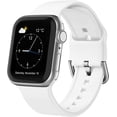 thumbnail image 1 of KOMI Sport Band for Apple Watch Bands 49mm 45mm 44mm 42mm 41mm 40mm 38mm, Soft Silicone Wristband Replacement Strap with Classic Clasp for iWatch Series 9 Ultra SE 8 7 6 5 4 3 2 1 for Women Men, 1 of 7
