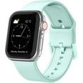 thumbnail image 1 of KOMI Sport Band for Apple Watch Bands 49mm 45mm 44mm 42mm 41mm 40mm 38mm, Soft Silicone Wristband Replacement Strap with Classic Clasp for iWatch Series 9 Ultra SE 8 7 6 5 4 3 2 1 for Women Men, 1 of 7