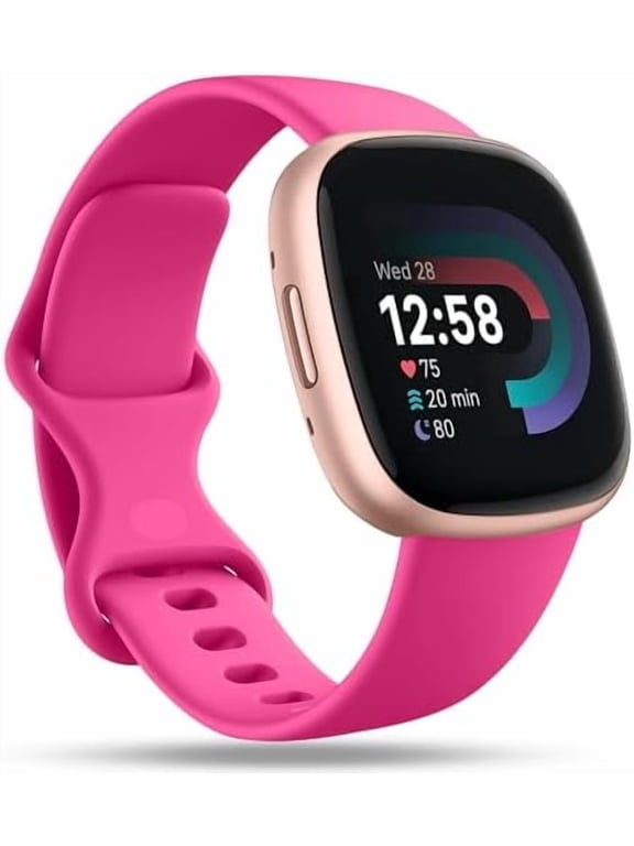 Sport Band Compatible with Fitbit Versa 4 Bands/Versa 3 Bands & Fitbit Sense Bands/Sense 2 Bands for Women Men, Soft Replacement Strap Accessories for Fitbit Sense/Sense 2/Versa 4/Versa 3 Watch