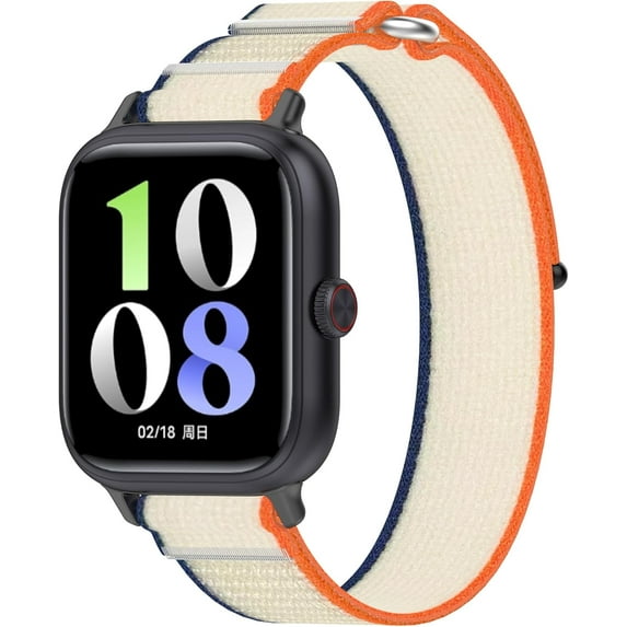 KOMI Stap Compatible with IQOO WATCH GT Women Men, Sport Nylon Adjustable Two-color Band for IQOO WATCH GT Smartwatch IQOO WATCH GT Smartwatch