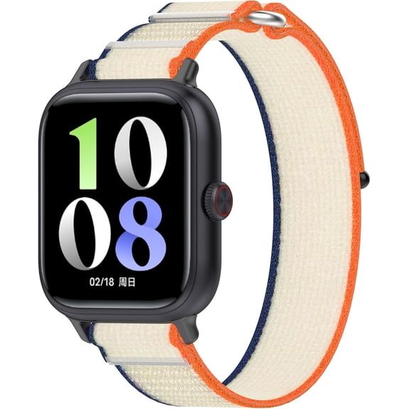 KOMI Stap Compatible with IQOO WATCH GT Women Men, Sport Nylon Adjustable Two-color Band for IQOO WATCH GT Smartwatch IQOO WATCH GT Smartwatch