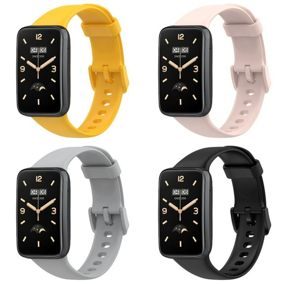 KOMI 4 Pack Wristbands for Xiaomi Mi Band 7 Pro Straps Replacement TPU Silicone Watch Band Adjustable & Colorful Compatible for Xiaomi Smart Band 7 Pro
