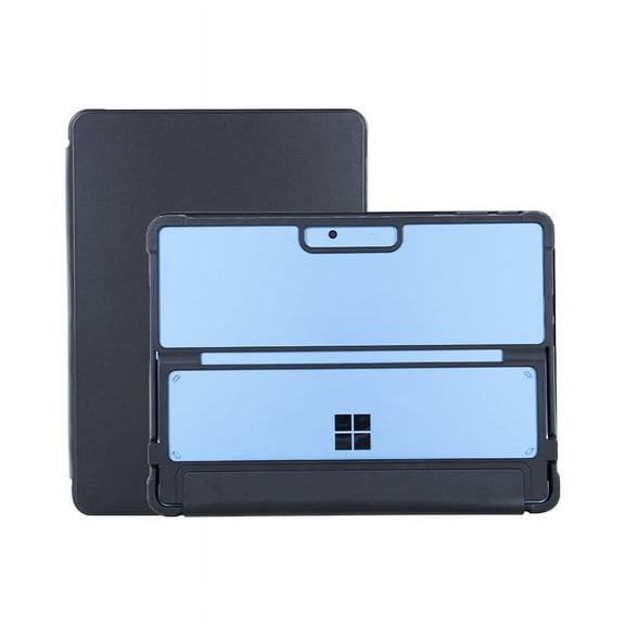 KOMI TB-MSP9HVCKFBK Surface Pro 9 Surface Pro 9 with 5G Surface Pro 10 Surface Pro 11, Hybrid Case, Protective Cover, Flap, Shock Absorption, Stand & Keyboard Compatible, Black