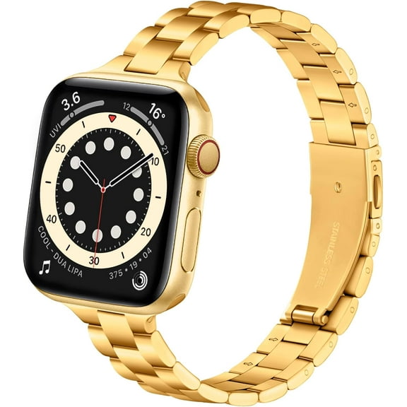 KOMI Thin Stainless Steel Bands Compatible with Apple Watch 38mm 40mm 41mm 42mm 44mm 45mm 46mm 49mm for Women, Metal Straps for iWatch Series 10 9 8 7 6 5 4 3 2 1 SE