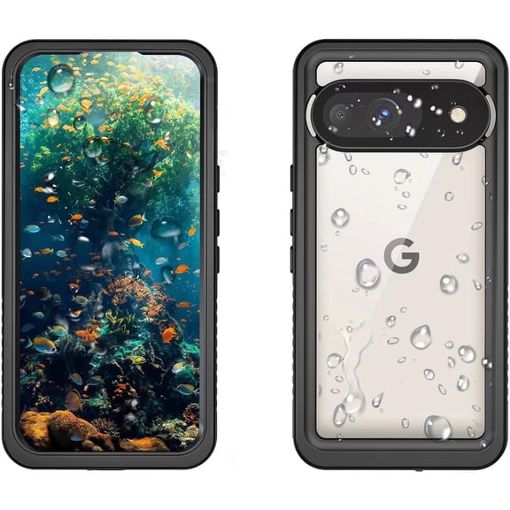 KOMI Ultimate Waterproof Case for Google Pixel 8A , Shockproof & Dustproof,Full Coverage with Screen Protector, Wireless Charging Compatible, Slim Design,Perfect for Outdoor Use Black