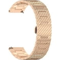 thumbnail image 1 of KOMI Watch Band for IDW19 Smart Watch Bands Durable Stainless Steel Metal Wristband Compatible with MILOUZ, Amzhero, A-TGTGA, TOOBUR, TMHAI, Hoowel IDW19 Smart Watch Rose Gold, 1 of 2
