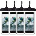 thumbnail image 1 of KOMI Waterproof Phone Pouch 4Pack, Floating Underwater Phone Case Dry Bag Lanyard Universal IPX8 for iPhone 15 14 13 Pro Max Plus Samsung Galaxy S24 Ultra/S23+/S22/S21 Pixel Swimming Snorkeling, 1 of 8