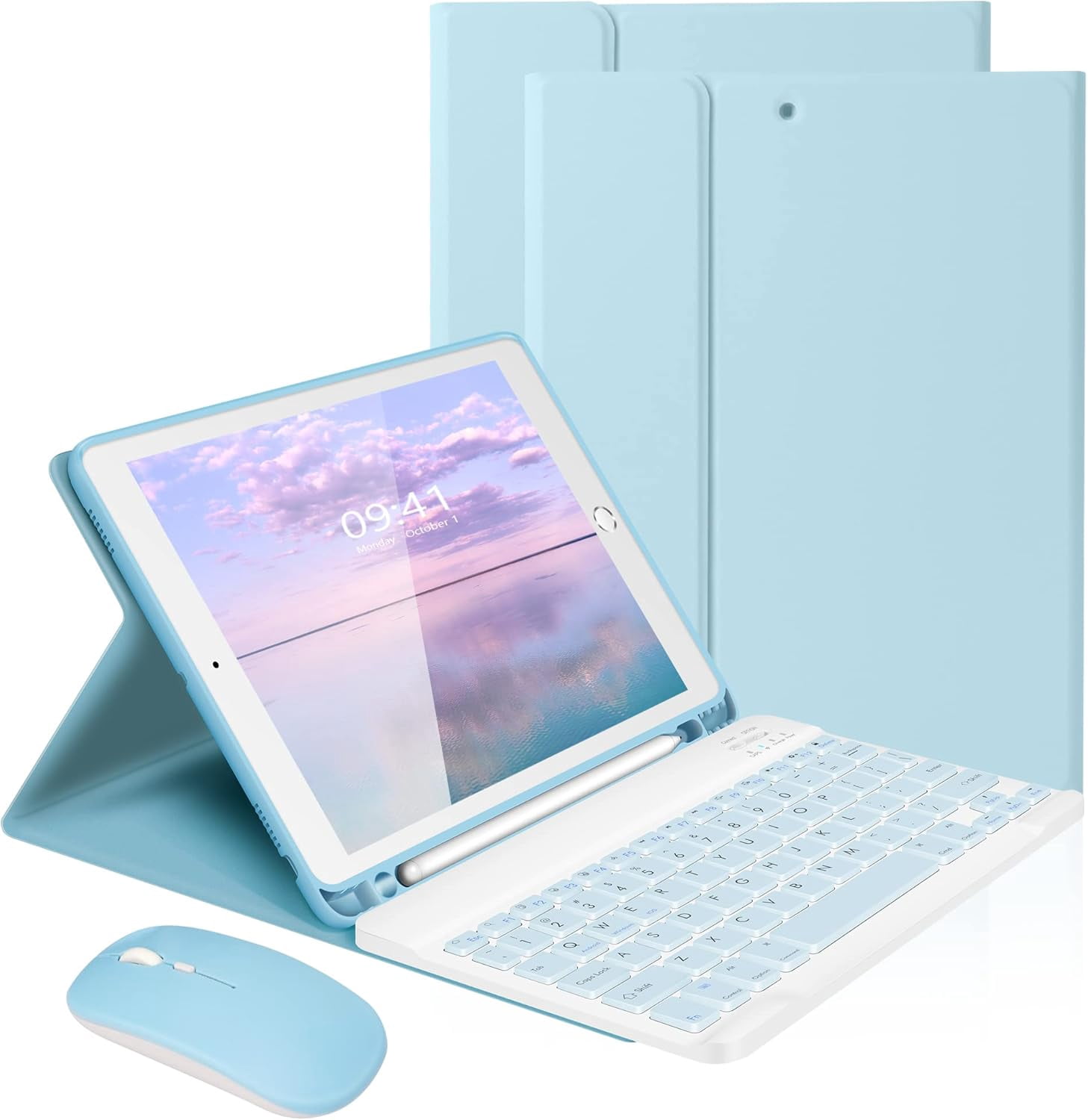 KOMI Wireless Keyboard Case with Mouse for iPad 10.2