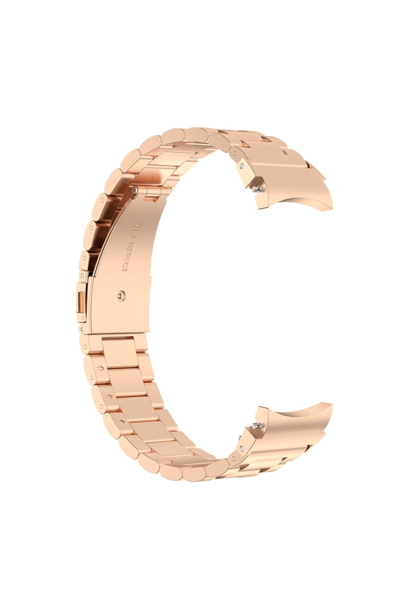 applies to Samsung watch7 metal steel belt three bead steel belt, three bead steel belt 93 grams, 5.5-8.7 inches,Rose gold