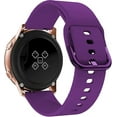 thumbnail image 1 of KOMI for Samsung Galaxy Watch 5 Band 40mm 44mm/Galaxy Watch 5 Pro Bands 45mm,20mm Soft Sport Strap for Galaxy Watch 5 Dark Purple, 1 of 7