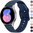 thumbnail image 1 of KOMI for Samsung Galaxy Watch 5 Band 40mm 44mm/Galaxy Watch 5 Pro Bands 45mm, 20mm Soft Sport Strap for Galaxy Watch 5 Light Blue, 1 of 12