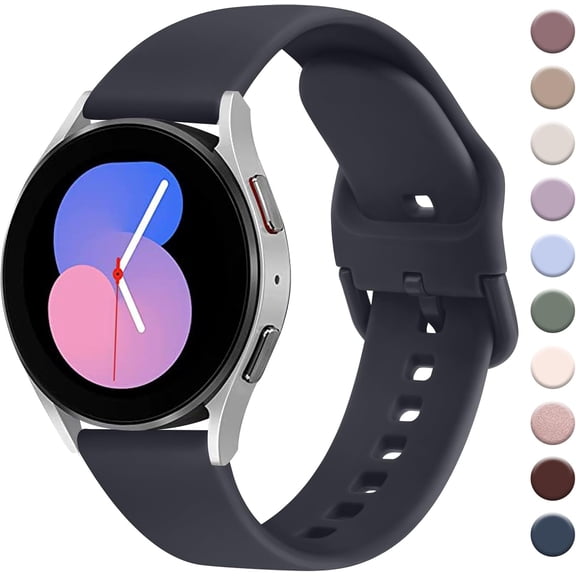 KOMI for Samsung Galaxy Watch 5 Band 40mm 44mm/Galaxy Watch 5 Pro Bands 45mm,20mm Soft Sport Strap for Galaxy Watch 5 Midnight Blue