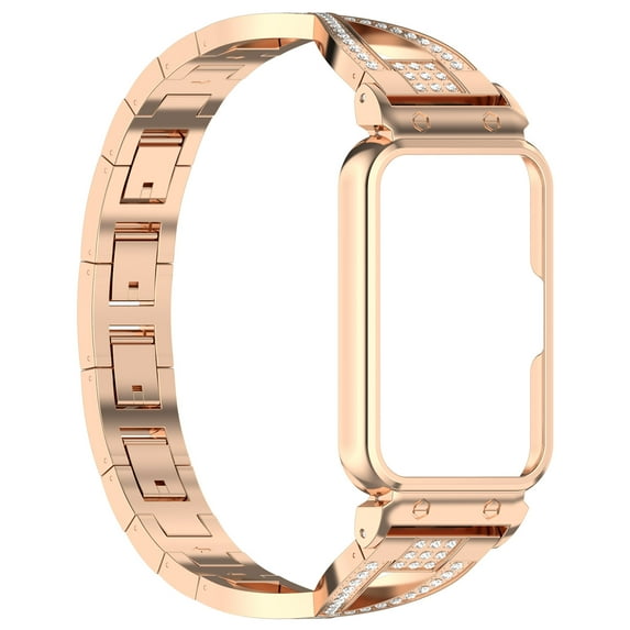 KOMI for Samsung Galaxy fit3 SM-R390 Metal diamond strap Samsung Galaxy fit3 Metal Strap R390 Diamond Steel strap case + strap One strap