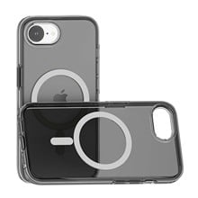KOMI for iPhone 16E Case Magnetic : for SE 4 2025 Glitter Clear Anti Yellowing Rugged Case Military Grade Protection Slim Sparkle Cases | Scratch-Resistant Transparent Cell Phone Cover Black Magnetic