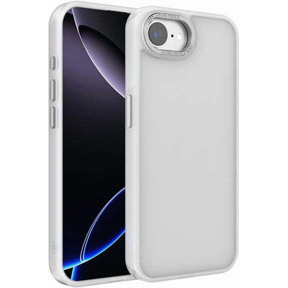KOMI for iPhone 16e Case 2025, Phone case iPhone SE4 Case [Compatible with Mag Safe] Translucent Matte Slim Shockproof Protective Cover for iPhone 16e 6.1" White