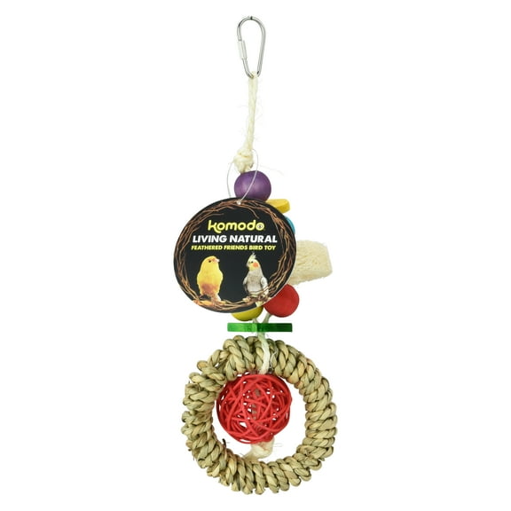 Komodo Circle Bird Toy with Hook for Bird Cage