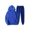 thumbnail image 1 of KOMOO Men 2Pcs Tracksuit Outfit Athletic Jogging Sports Hoodie Sweatpants Summer Fall Sweatsuits, 1 of 9