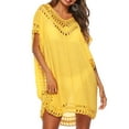 thumbnail image 1 of KOMOO Women Boho Hollow Cover Ups Dress Crochet Loose Dress Semi See Through Beach Dress Oversize, 1 of 4