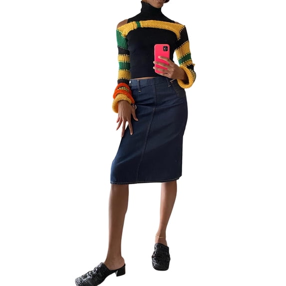 KOMOO Women Crochet Crop Top Summer Knitted Hollow Out Patchwork Long Sleeve Short Pullovers Tops