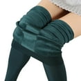 thumbnail image 1 of KOMOO Women Fleece Lined Leggings Tummy Control Winter Warm Thick Tights Thermal Velvet Stretchy Leggings, 1 of 5