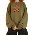 thumbnail image 1 of KOMOO Women Knit Pullover Sweaters Star Print Oversized Sweater Long Sleeve Vintage Sweater Knitwear Tops, 1 of 9