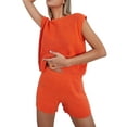 thumbnail image 1 of KOMOO Women Knit Sets Outfits Loose Sleeveless Round Neck Knit Tank Top and ShortsTwo Piece Set, 1 of 7