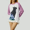 thumbnail image 1 of KOMOO Women Printed Sweatshirts Cartoon Rabbit Print O-Neck Long Sleeve Hoodies Loose Pullover Tops, 1 of 10