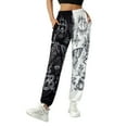 thumbnail image 1 of KOMOO Women's Boho Hippie Harem Pants High Waist Printed Sweatpants Yoga Goth Baggy Casual Trousers, 1 of 6