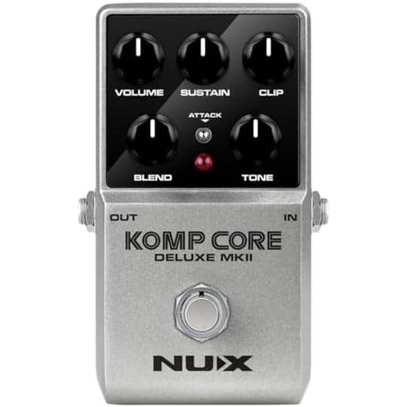 KOMP CORE DELUXE MKII Compressor Guitar Pedal, Effects Pedal for Guitar, 5 Knobs, DC 9V, Fully Analog Circuit, Compression Pedal for Guitar, Bass, True Bypass$$Music