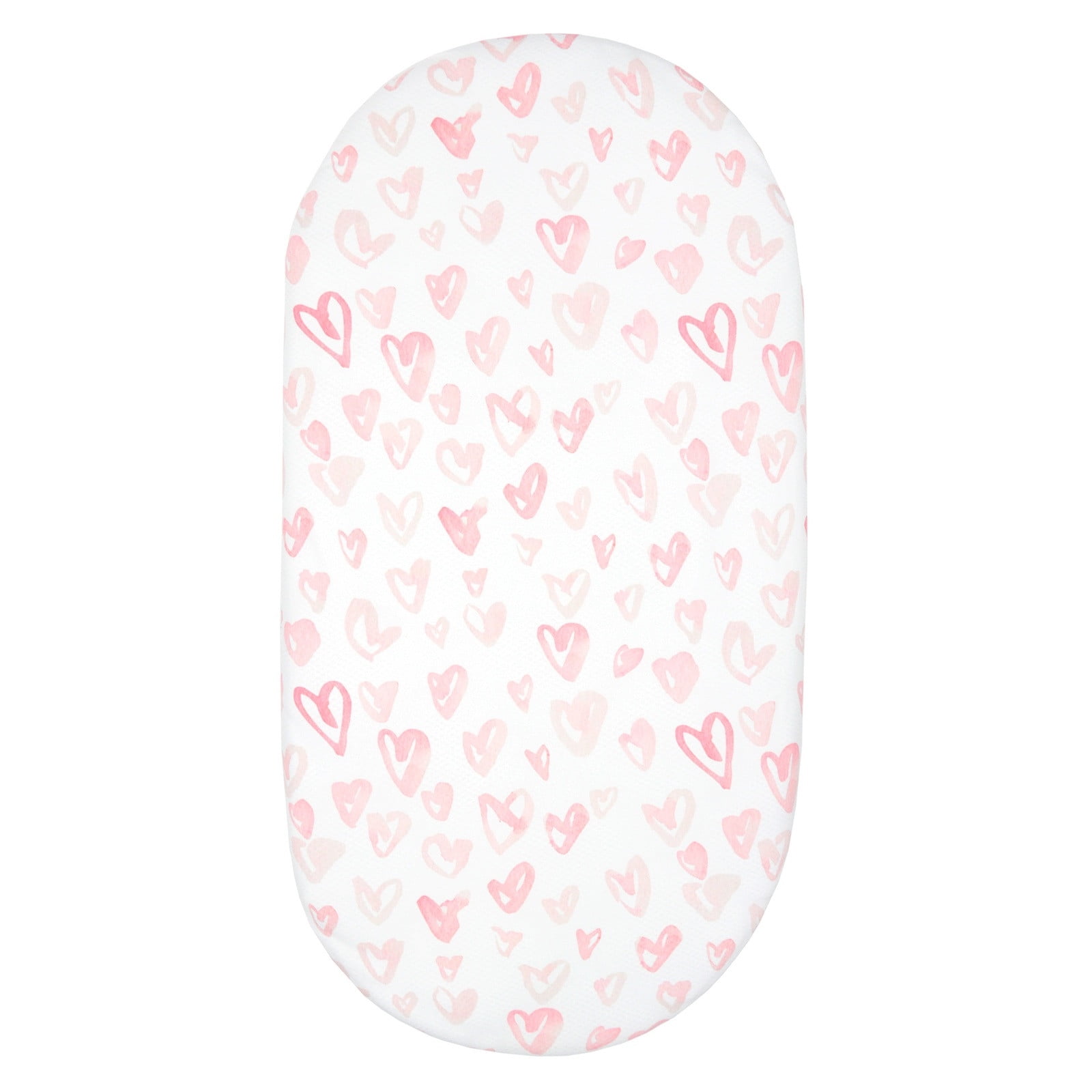 Moses Basket Mattress Oval Shaped Hypoallergenic Bassinet Baskets Baby Foam Mattress Fits Mamas And Papas Mothercare Crib Cot Bed Pram Mattresses Quilted Washable Mattress Cover (75 X 28 X 4