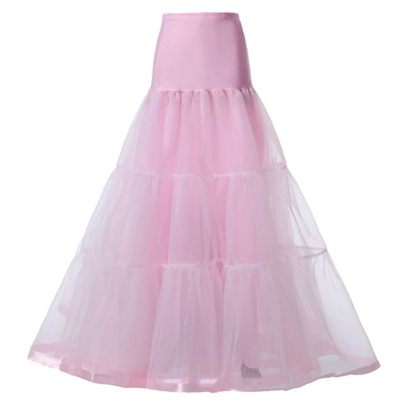 KONDYS Boneless A Hem Wedding Dress Long Petticoat Tutu Skirt Beautiful Casual Women's Skirt