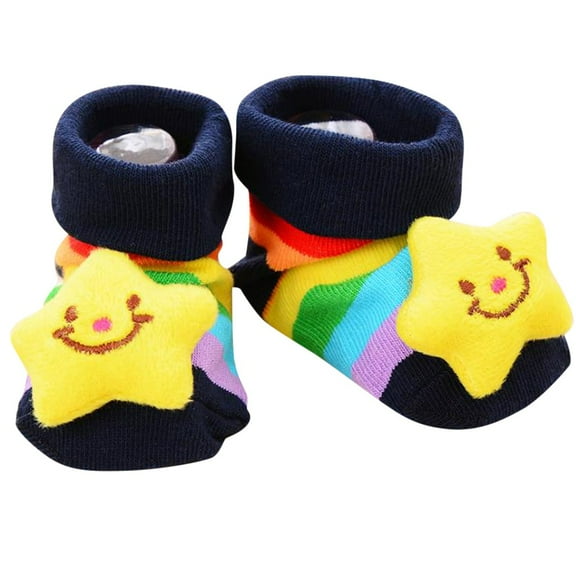 KONDYS Cartoon Baby Girls Boys Anti- Socks Slipper Shoes Boots Cute Practical Baby Care