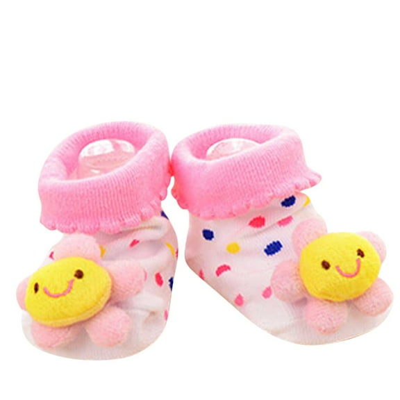 KONDYS Cartoon Baby Girls Boys Anti- Socks Slipper Shoes Boots Cute Practical Baby Care