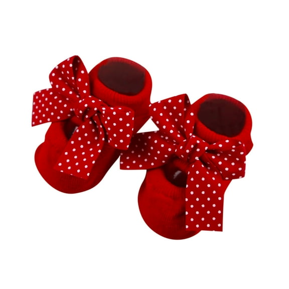 KONDYS Children Kids Socks Soft Bottom Toddler Shoes Socks Bowkot Princess Socks Floor Socks Cozy Cute Kids Socks