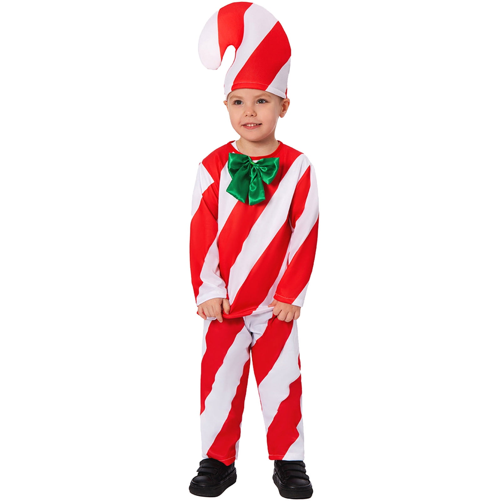 KONDYS Children's Santa Suit Kids Christmas Party Top Pants Hat Set Of — free download