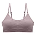 thumbnail image 1 of KONDYS Comfortable Adjustable Sport Bra No Underwire Seamless Solid Color Bra for Women, 1 of 6