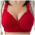 thumbnail image 1 of KONDYS Comfortable Women's Bra For All Seasons Wireless Sexy Back Supportive Design Plus Size Underwear Sexy Cozy Elastic Women's Bra, 1 of 4
