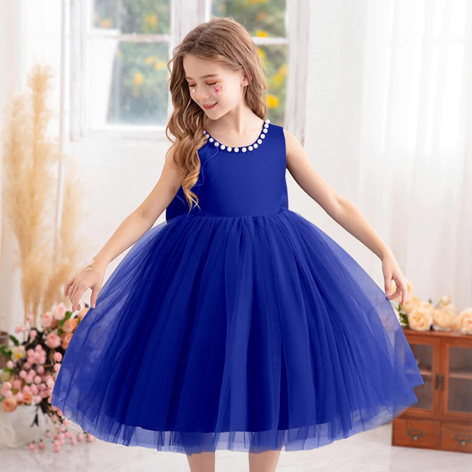 Kondys Girls Dresses For Everyday Wear Dress For Girls Children Wedding Dress Flower Girl Dress Piano Performance Skirt Beautiful Casual Girl's