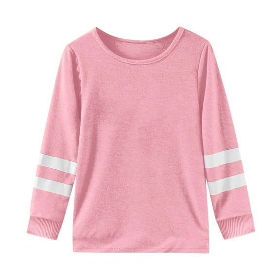 KONDYS Girls Long Sleeve T Shirt Children's Crew Neck Top Girls T Shirt Cute Cozy Beautiful Girls Tops