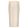 thumbnail image 1 of KONDYS Linen Flared Maxi Skirt With Back Slit Elastic Waist Drawstring Long Flowy Ankle Length Skirt Cozy Distinctive Women's Skirt, 1 of 8