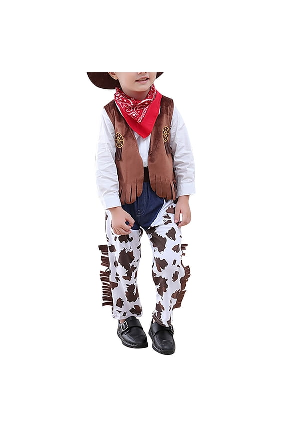 May's Baby Western Cowboy Style Kids Set Boys And Girls Outfits