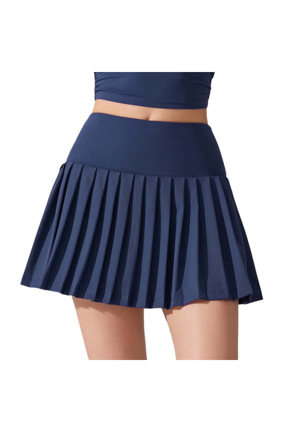 Pleated Tennis Skirt For Women With Shorts Athletic Skort Workout Running Sports Skirts Skorts With Pockets Beautiful Casual Women's Skirt