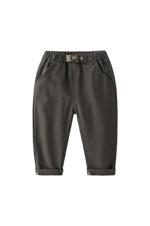 Toddler Boy Girl Solid Color Pants Overalls Casual Pants For Children Clothes Cute Casual Children Trousers