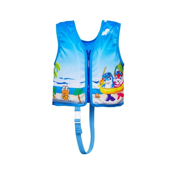 KONDYS Toddler Girls Bathing Suit Life Jacket Buoyancy Flotage Swimming Vest Learning Swimming Training Suit Girls' Swimwear Set 2-8Y