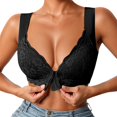 thumbnail image 1 of KONDYS Wireless Lace Push Up Front Closure Bra With Non Removable Pads For Everyday Comfort And Style Sexy Cozy Elastic Women's Bra, 1 of 4