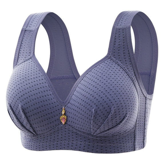KONDYS Women Casual Adjustable Breathable Top Bra Underwear Without Steel Ring Gathering Sexy Cozy Elastic Women's Bra