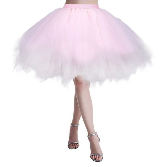 KONDYS Women Christmas Dance Party Tulle Skirt Holiday Party TuTu Ballet Skirts Beautiful Casual Women's Skirt